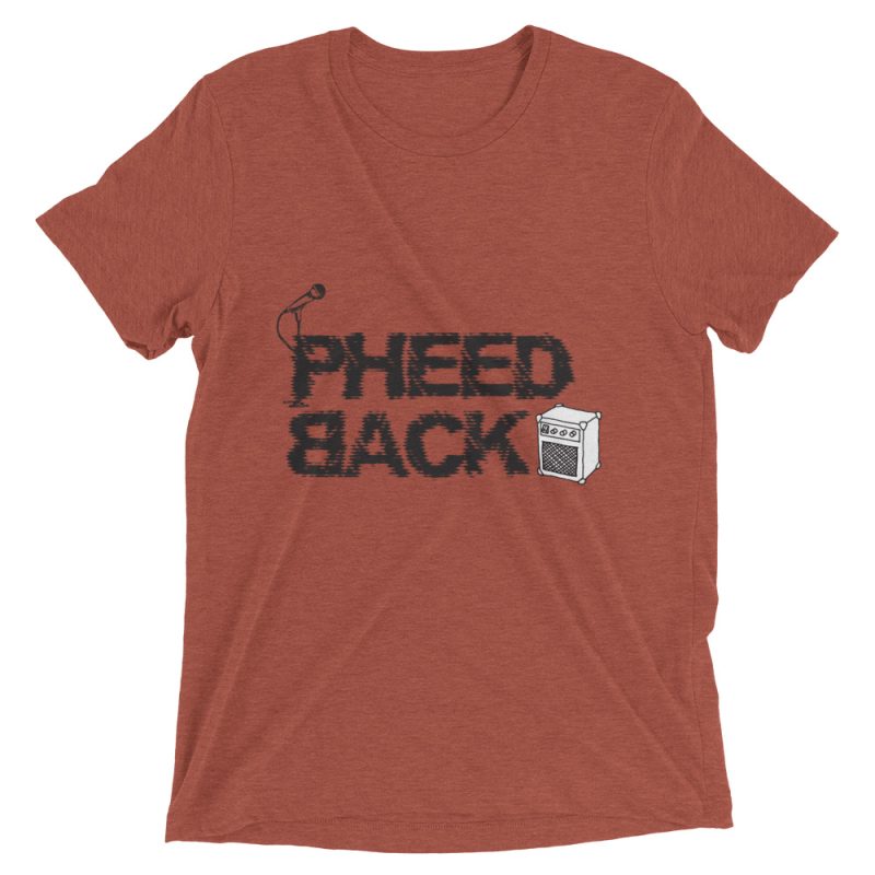 Pheedback Tri-Blend Vintage T-shirt – Black Logo