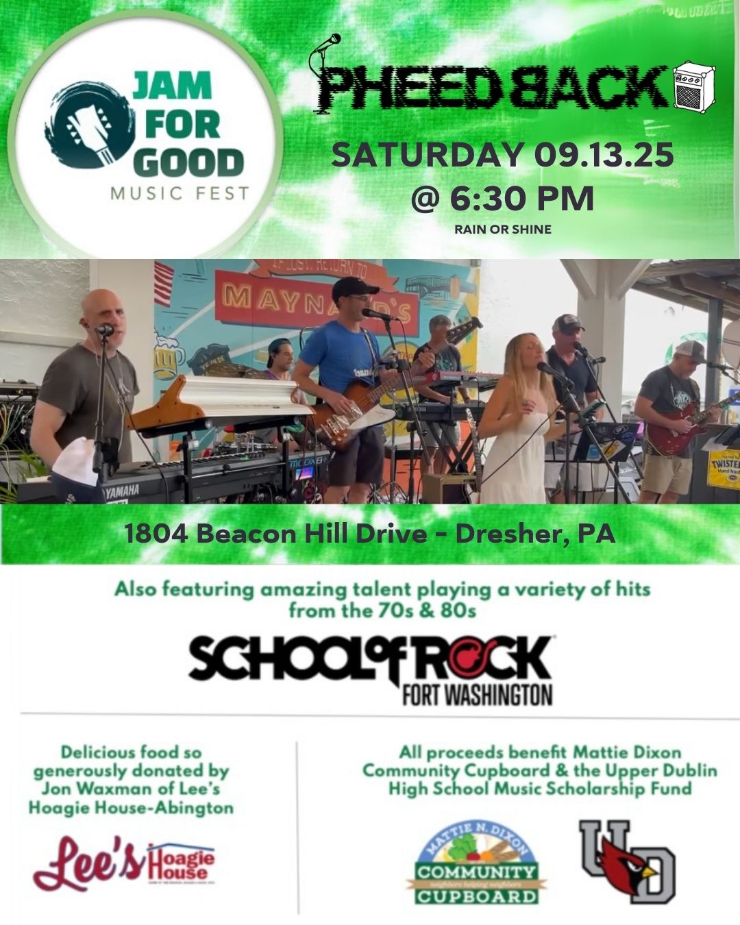 Pheedback at Jam for Good - 091325